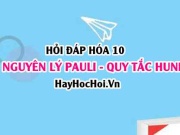 Nội dung Nguyên lý PAULI là gì, Ví dụ, Hóa 10 - Hỏi đáp nhanh